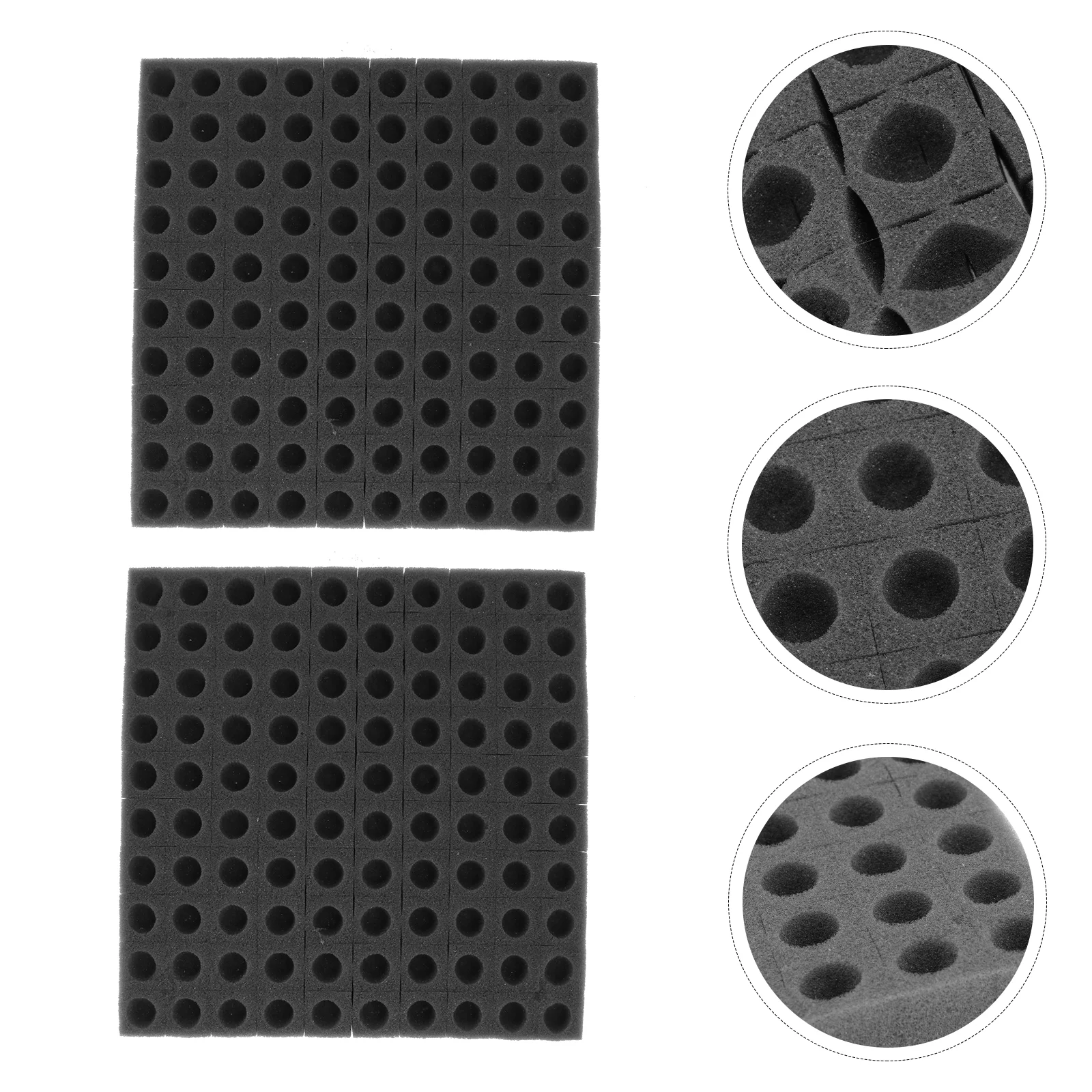 

2 Sheets Tray Hydroponic Vegetable Planting Sponge Block Sprouter Sponge Nursery Sponge Gardening Tool