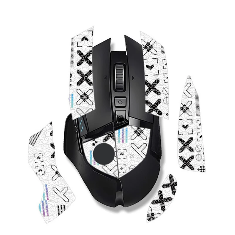 Fita antiderrapante do aperto do mouse, etiqueta do skate para logitech g502 hero