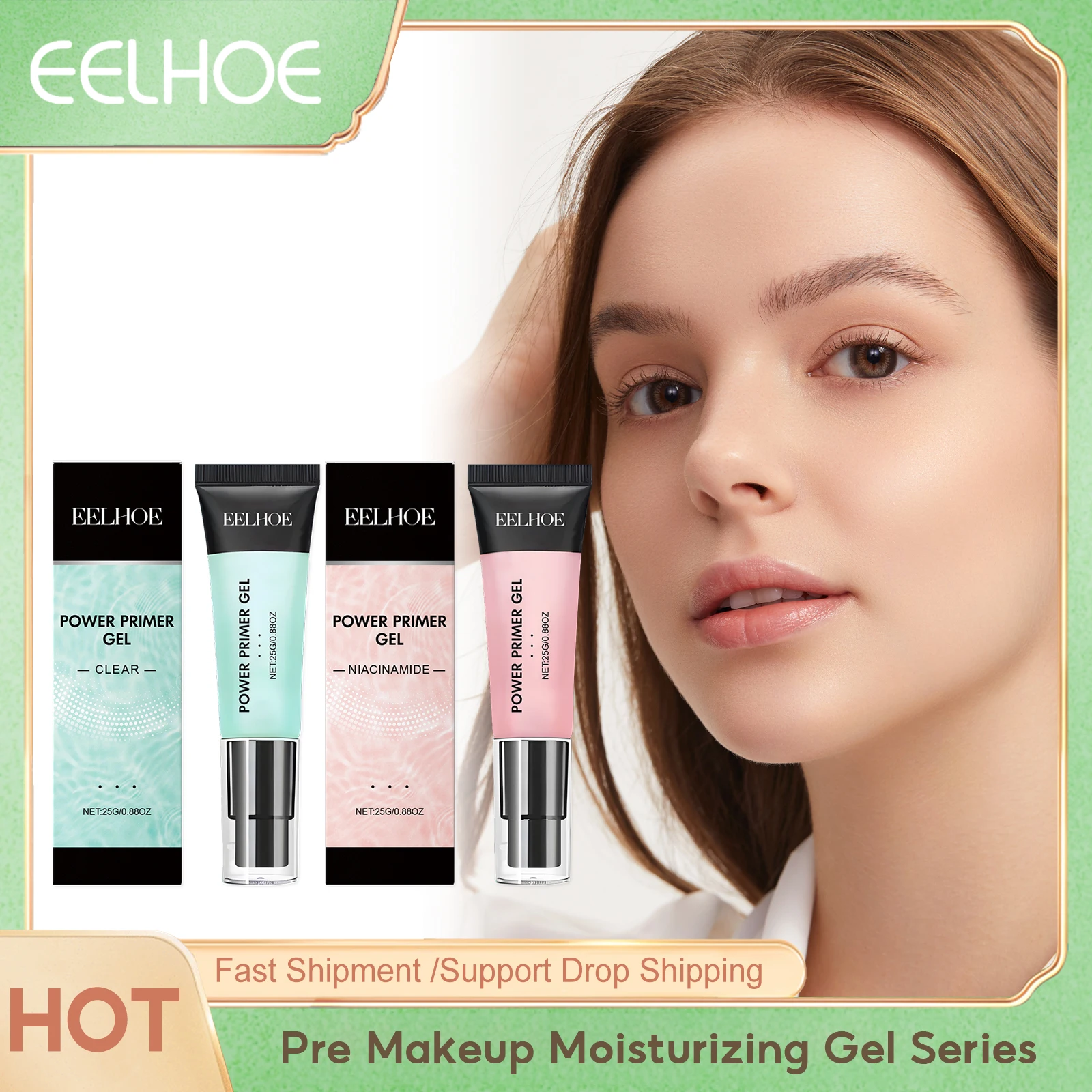 Eelhoe Pre Makeup Moisturizing Gel Series Deeply Nourishing Light Weight Brightening Skin Tone Base Oil Control Facial Primer Ge