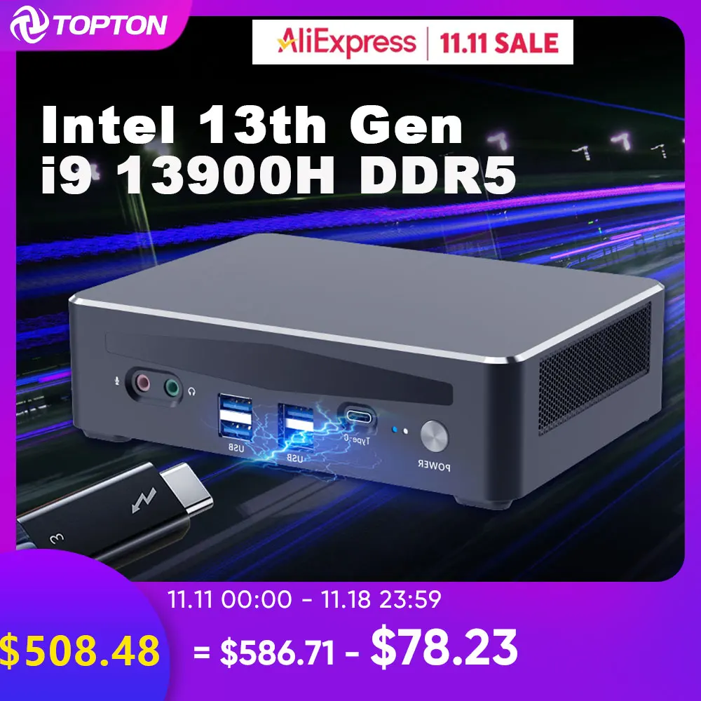 11/10 パソコン・PC周辺機器 ミニPC 第13世代インテル Core i9-13900H 14