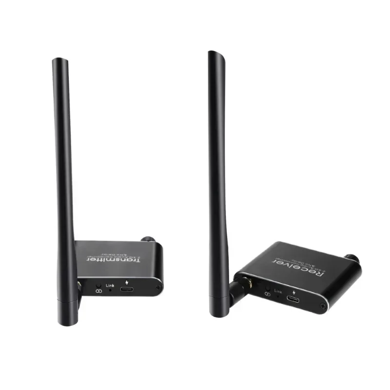 2.4ghz Wireless Wifi Audio Music Transmitter and Receiver with 3.5mm R/L RCA Wireless Audio adapter for DVD TV Computer CD