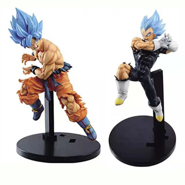 Dragon Ball Super Saiyan Goku Action Figures, Cabelo azul Modelos,  Brinquedos colecionáveis