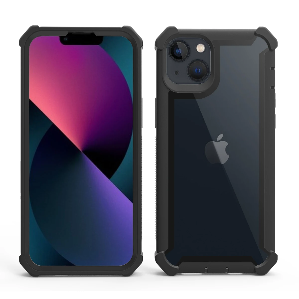 Clear Hybrid Rugged Anti-Shock Phone Case with Doom Armor Protection