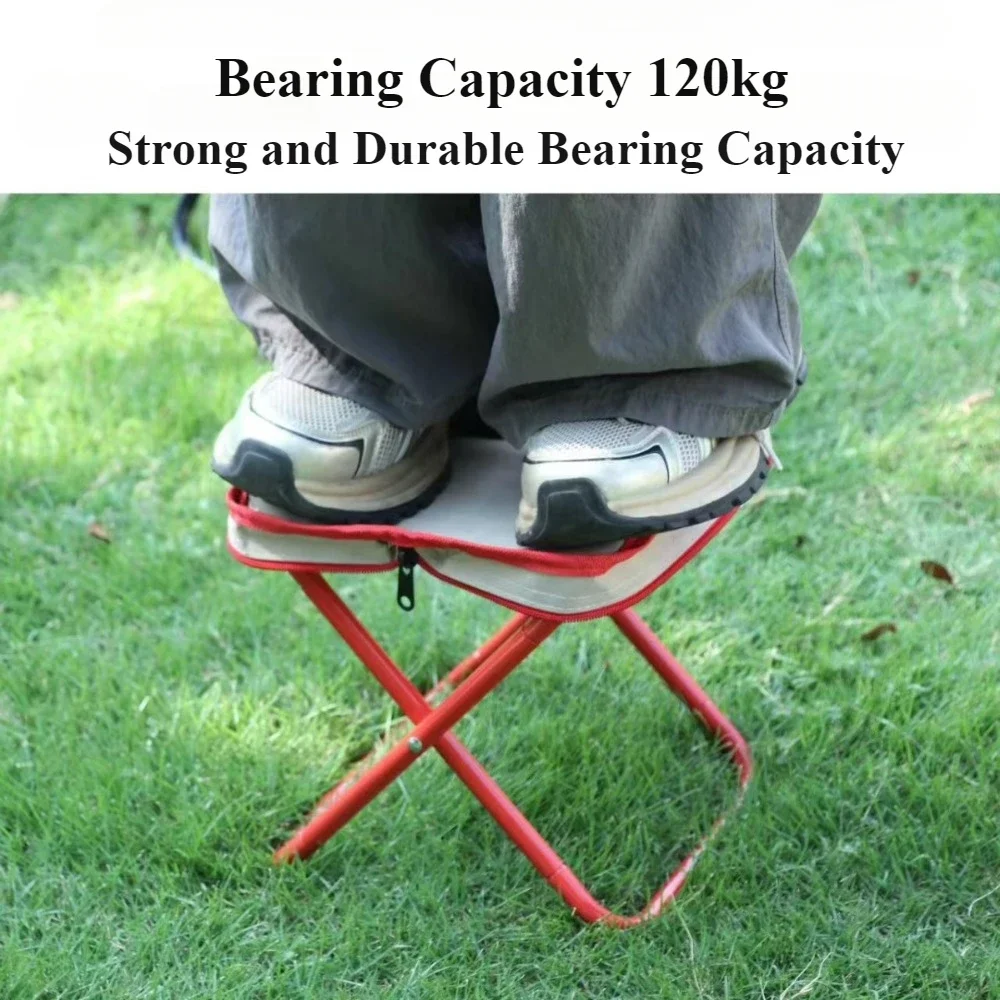 Outdoor Folding Chair Portable Pocket Handbag Bench Folding Chair Sketching Small Mazza Fishing Recreational Camping Small Bench 3