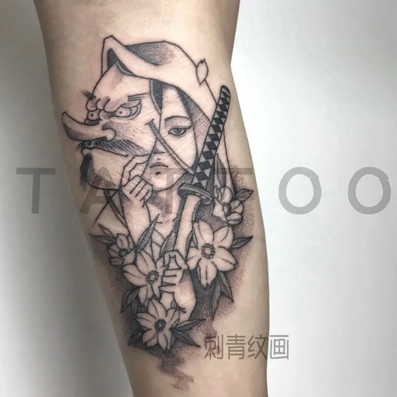 Ninja Hyuga Hinata Fogo Country Girl Anime Dos Desenhos Animados Flor  временные Braço Tatoo Temporária Etiqueta Do Tatuagem para Homens e Mulheres