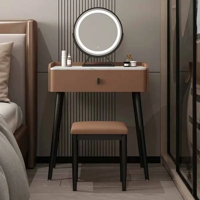 

Charm Bedroom Dressing Table Luxury Nordic Style Rustic Jeweler Dresser Multifunctional Storage Penteadeira Home Furniture