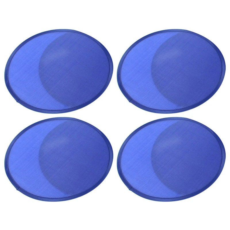

4X Foldable Round Fan-Blue