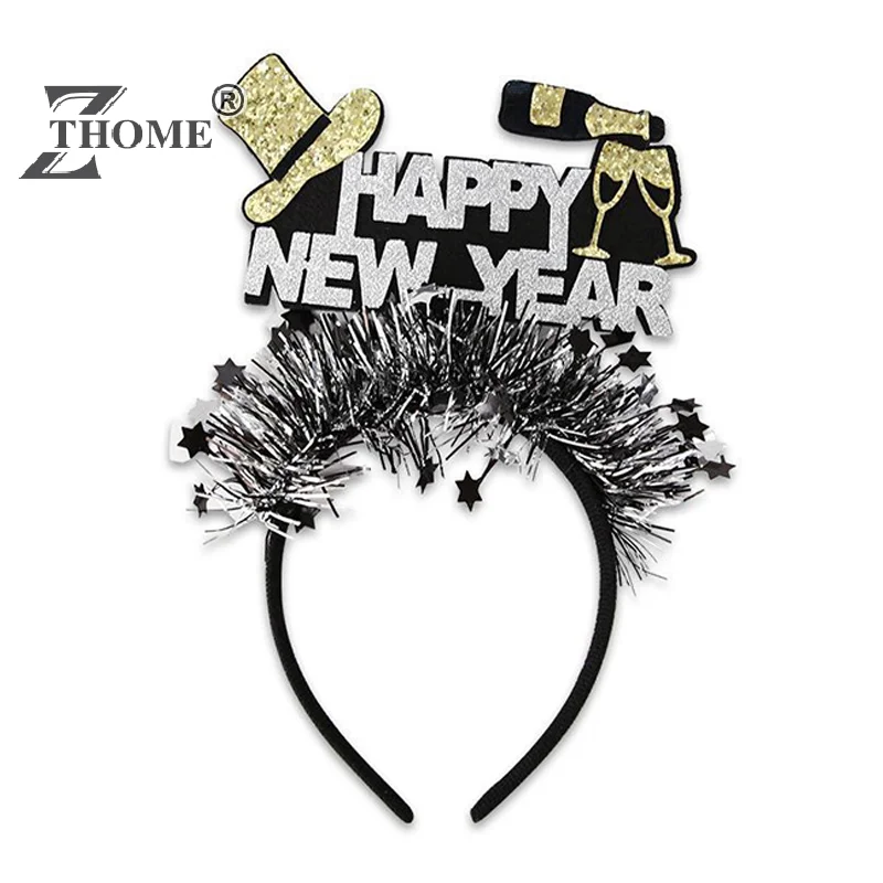 High Quality New Year's Headband Gold And Silver Color Christmas Party Accessories