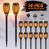 4-16Pcs Solar Flame Torch Lights Optional Flickering Light Waterproof Garden Decoration Outdoor Lawn Path Yard Patio Floor Lamps 1