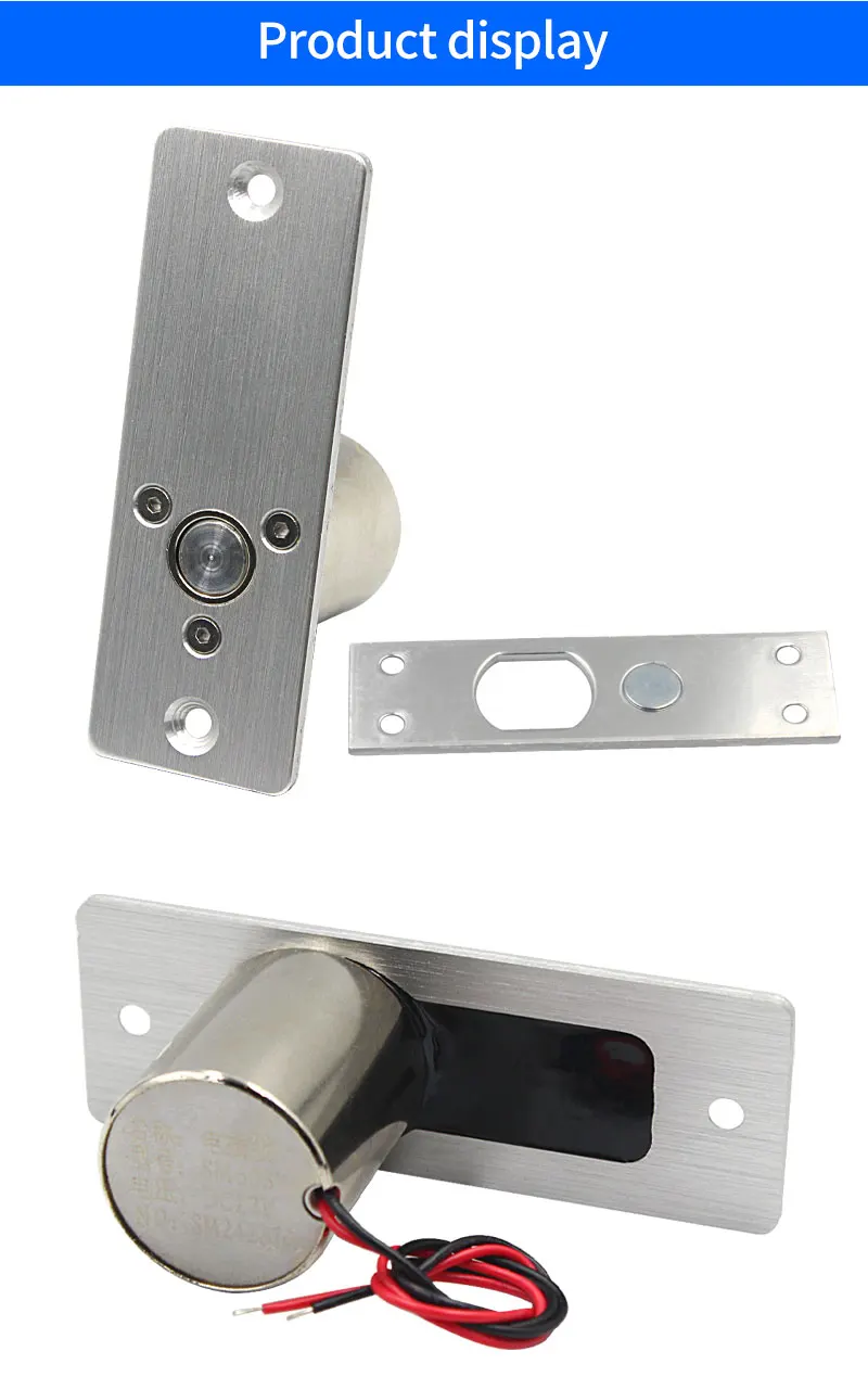 Mini Waterproof Electric Bolt Lock Fail Safe Concealed Electric Door Lock 3/5 Wi
