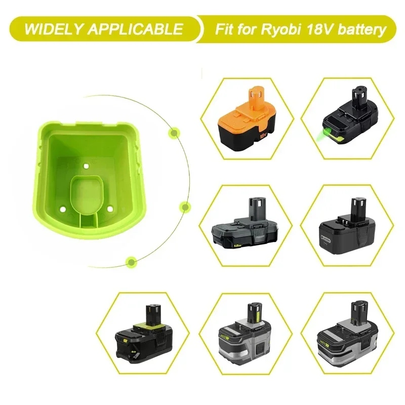 Universal Wall Mount Battery and Tool Holder