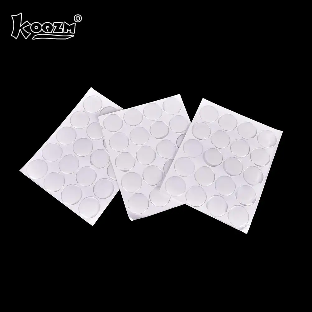Adhesive Stickers 100PCS 1" Round 3D Crystal Clear Epoxy Adhesive Circles Dome Sticker Bottle Cap
