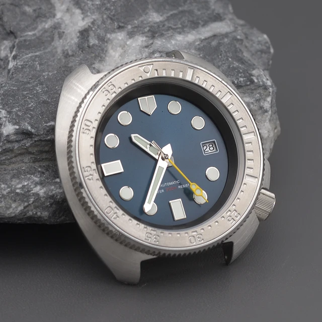 20ATM Waterproof Diver Watch Men 28.5mm Dial Turtle Abalone Style 38mm