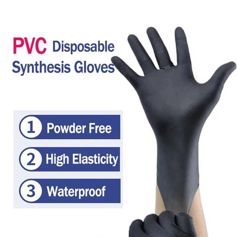 Disposable Gloves 10/5/1Pc Black Latex Free Powder-Free Exam Size Small Medium Large X-Large Nitrile Vinyl Hand Cover disposable gloves,disposable nitrile gloves,vinyl disposable gloves,disposable plastic gloves