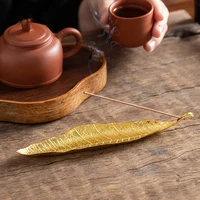 1pcs Incense Holder Ash Catcher Long Leafs Censer Meditation Home Decor Accessories Sandalwood Thread Incense Burner - Image 4