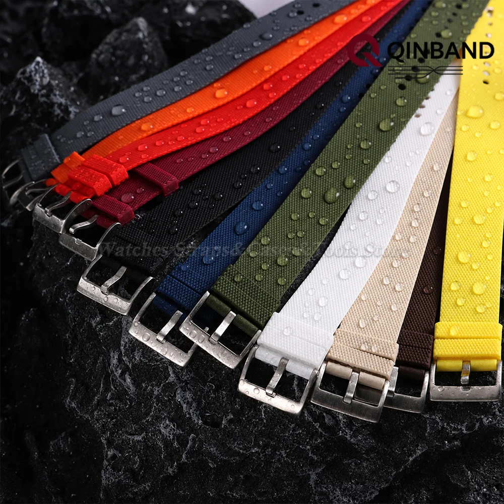 Sport Fashion Waterproof Silicone Watch Strap - Soft Rubber Wristband