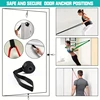 5-piece door anchor resistance band - heavy-duty, stackable tension band, suitable for full body exercise, stretching, and muscl 2