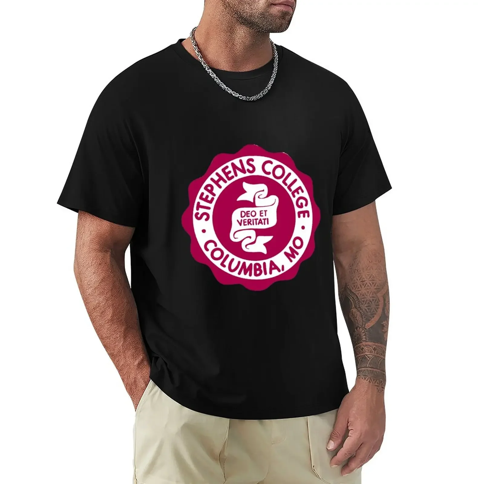 

Stephens College Logo T-Shirt blanks plus size tops Blouse sweat shirts, men