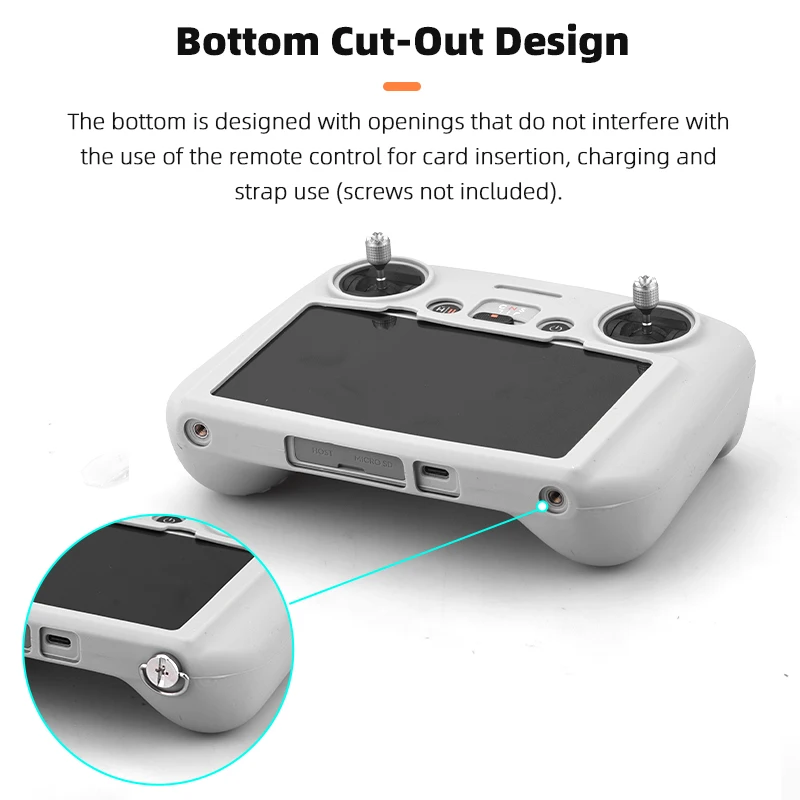 Drone Accessories,Remote Control Case Silicone Sleeve Case for DJI Mini 3 Pro RC Remote Controller for Mavic 3 Pro RC Anti-scratch Protective Cover
