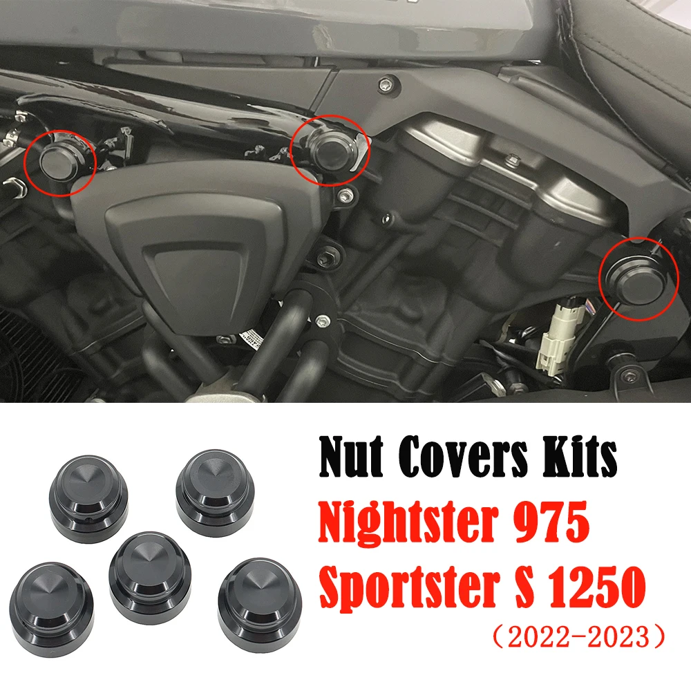 Per Harley Sportster S 1250 Dado Copre Kit Accessori Moto Bullone Decorazione Copertura Sportster S Rh1250 Nightster 975 Rh975