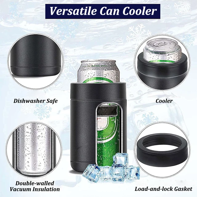 12oz Stainless Steel Beer Cold Storage Tank with Opener Double Wall Vacuum Insulated Thermos Bottle for Drink Can Mug Cool Cold 3