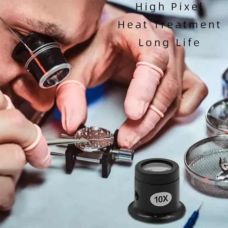 Watch Repair Tool 5 to 20 Times Magnifying Glass Goggles Set 4PCS