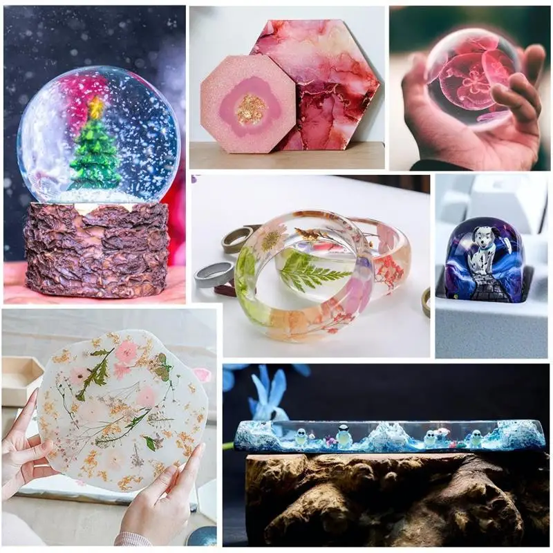 Description Picture 6 of item3:1 AB Glue Epoxy Resin Crystal Glue High Adhesive Hardener DIY Epoxy Resin Mold Jewelry Making Supply 100g/280g/400g/680/1000g
