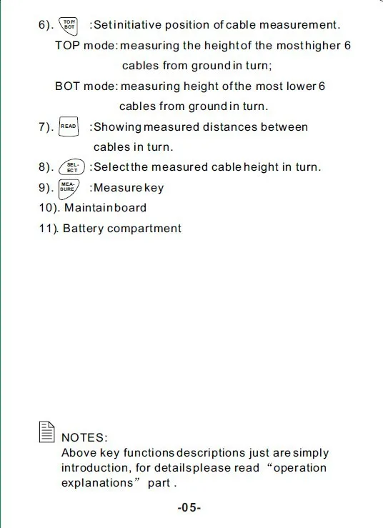 Smart Sensor AR600E Digital Ultrasonic Cable Height Meter | 3–23m Range, 3–15m Plane, High Precision Measurement Tester detail image 4