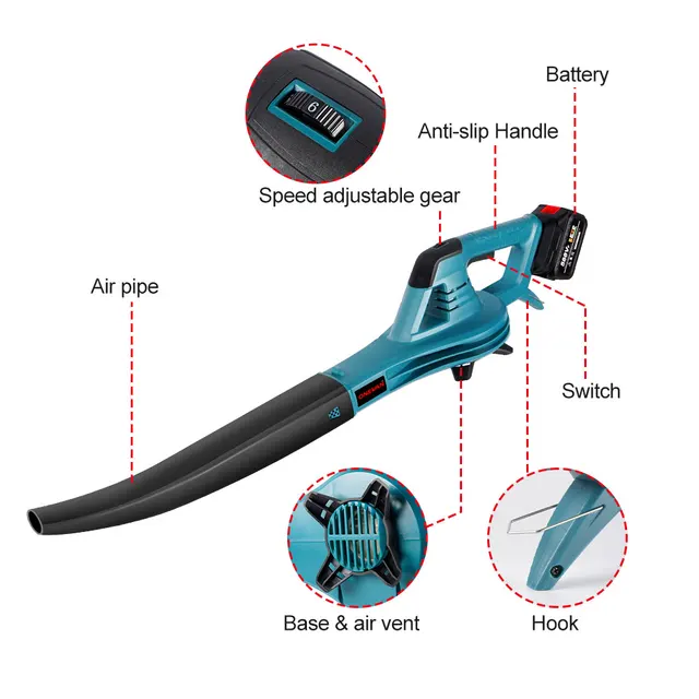 극강의 힘을 가진 무선 공기 송풍기