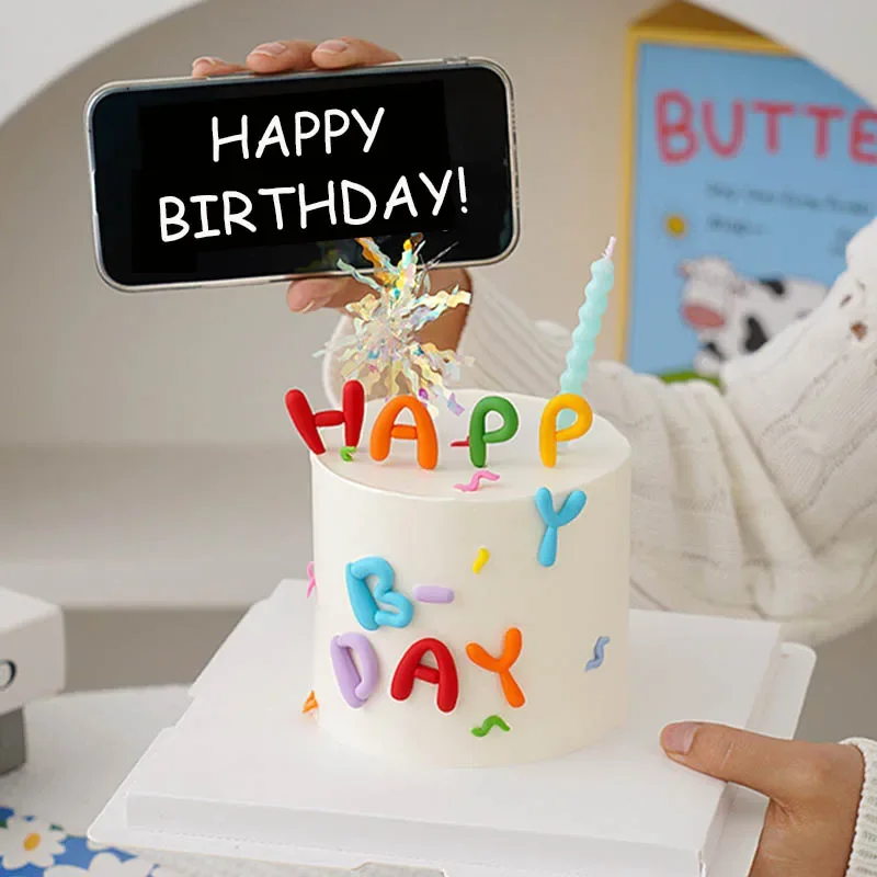1 Set Alles Gute zum Geburtstag Kuchen Topper Bunte Buchstaben Einsatz Für Cupcake Dessert Dekoration Kinder Geburtstag Party Decor Backen Werkzeuge – Detail 5