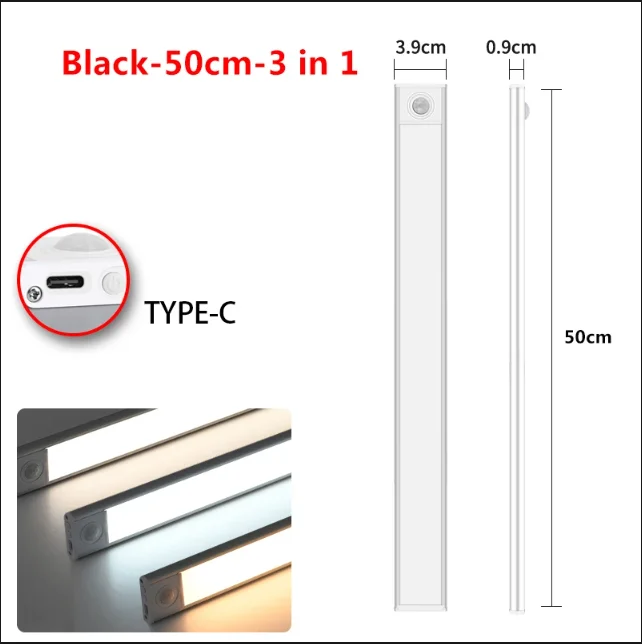 Silver-50cm-3 in 1