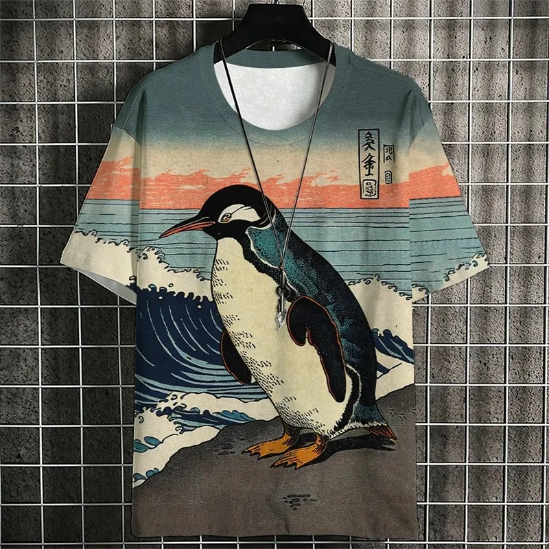 thumbnail image 1 of Camiseta de hombre con diseño de gato samurái japonés, camiseta de verano de moda de manga corta con estampado 3D de dibujos animados, camiseta de anime para hombre, camisetas para hombre, 1 of 4