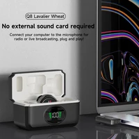 Wireless Lavalier Microphone Lapel Mini Mic for iPhone Pad Android Outdoor live streaming Recording Interview with Magnetic Clip