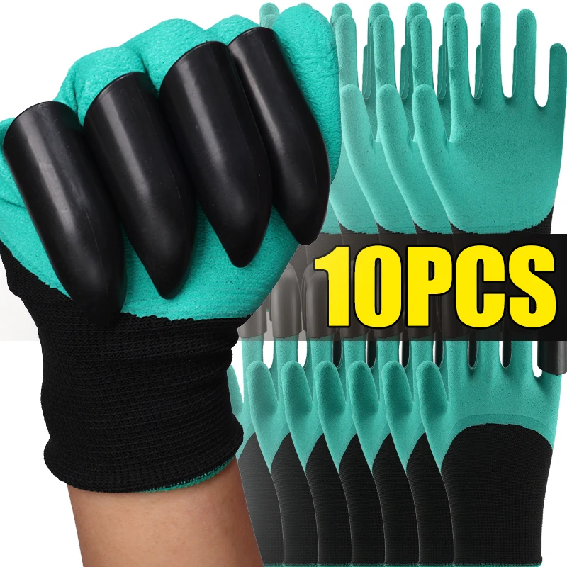 Description Picture 4 of item10/2PCS Gardening Gloves with Claws Non-slip Digging Gloves Wear-resistant Work Gloves Flower Planting Labor Protective Gears