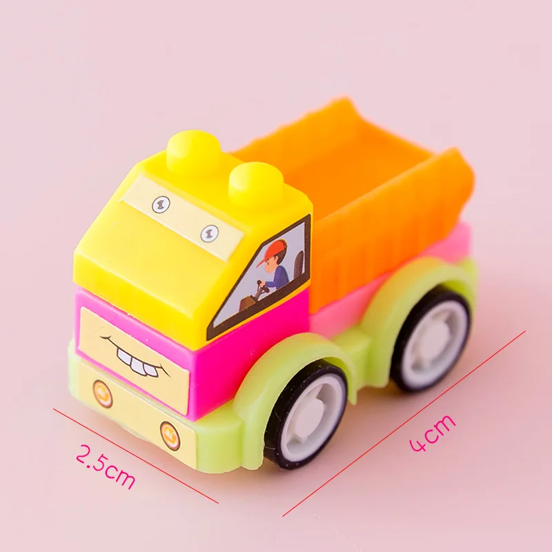 10Pcs Creative Puzzle Building Block Cars DIY Construction Vehicle Toy Kids Baby Shower Birthday Party Gifts Party Favors Pinata building block toys,party toys,toy gift filler