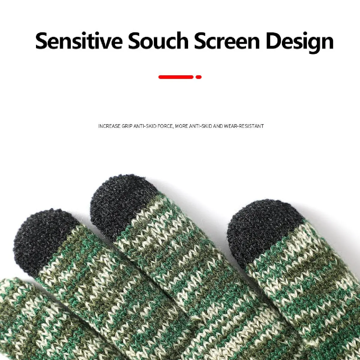 Warm Gloves Men Women Thicken Wool Cashmere Winter Autumn Male Mitten Touch Screen Solid Color Warm Knitted Business warm gloves,full finger gloves,male gloves