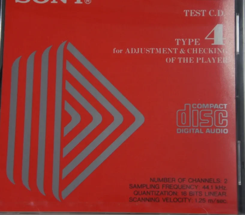 Test CD YEDS-18 Type 4 For Sony ADJUSTMENT & CHECKING OF THE 