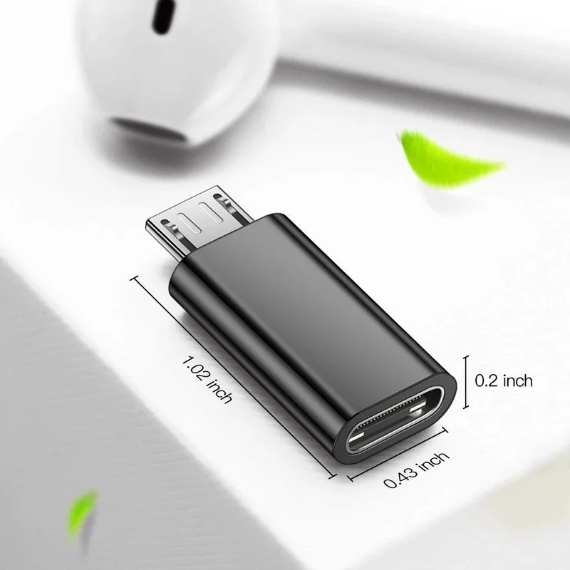 USB to Micro USB Adapter USB Type C Female To Micro USB Male Adapter Connector for Xiaomi Redmi Huawei Phone Converter Type-C Micro Charger Adapter