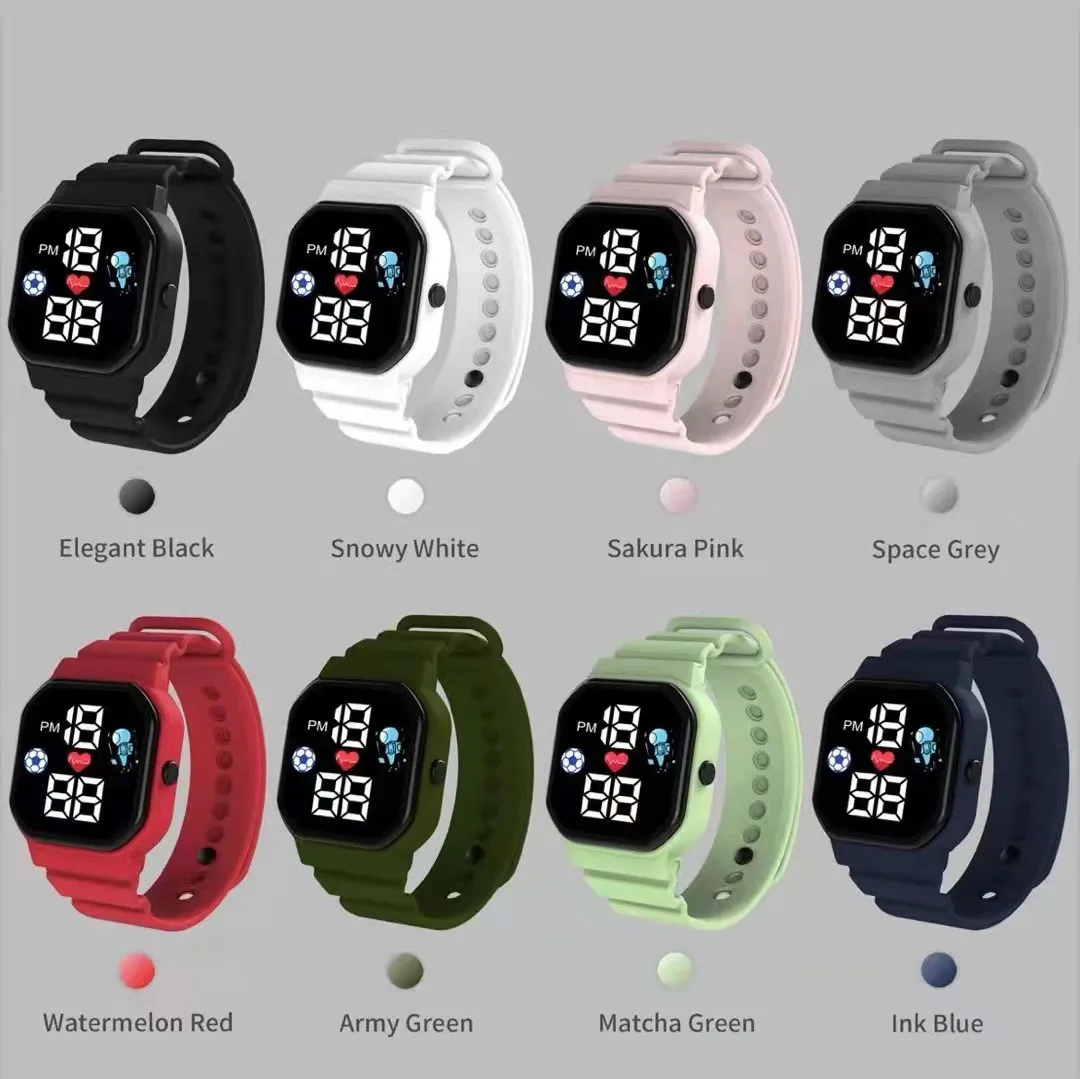 2022 Fashion LED Digital Watches Men Female Clock HD Square Dial Electronic Wrist watch For Women Kids Watches Relogio Feminino