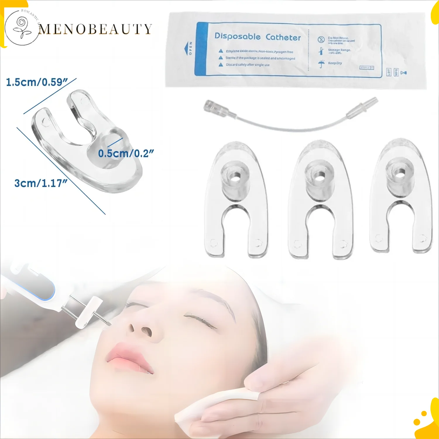 Accessories Disposable Catheter Plastic Plate Suitable For Mesotherapy Gun Beauty Equipment Accessories