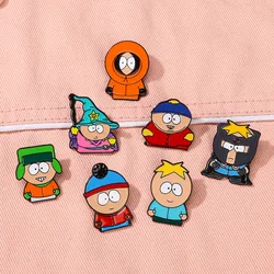 Cartoon Character Enamel Pin - Cute Metal Brooch and Lapel Badge (Random 1pcs)