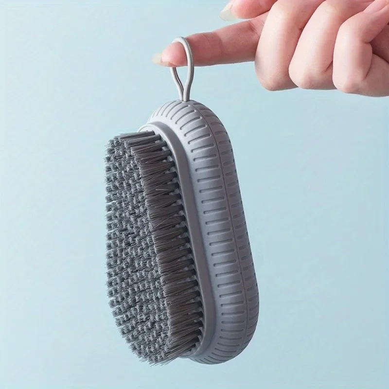 1Pc Plain color plastic soft-wool laundry brush shoes washing clothes brush board brush shoes brush 4