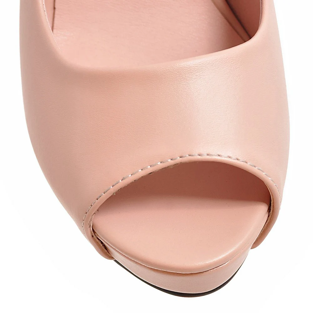 Black White Square Heel Women Pumps Sexy Summer Open Toe High Heel Shoes Lady Platform Shoes Female Wedding Party Dress Pumps