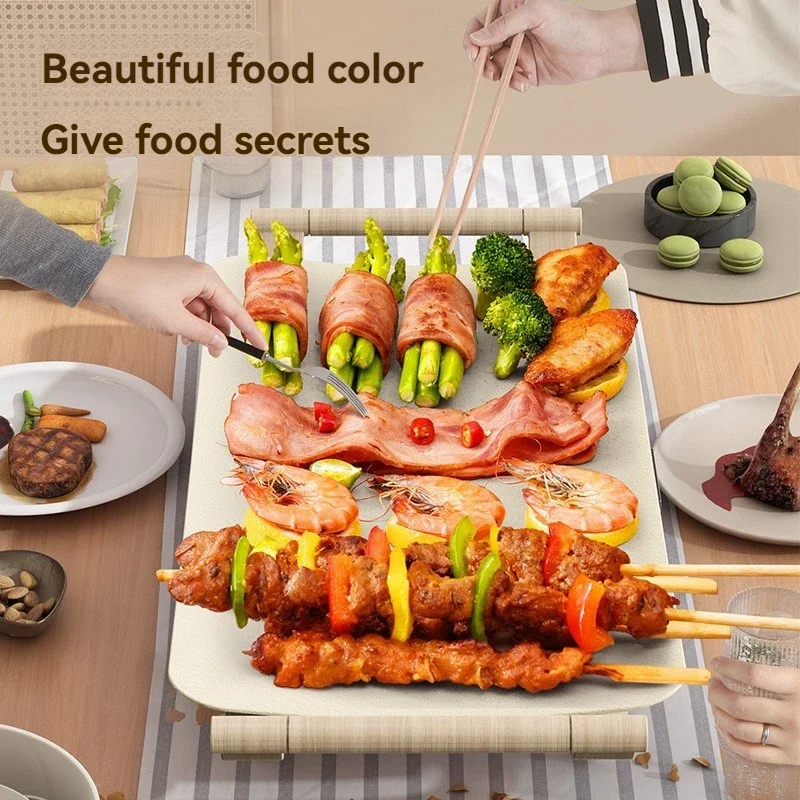 Barbecue Oven Household Electric Grill Smokeless Electric Grill Pan Multifunctional Barbecue Pan Iron Plate Barbecue 5