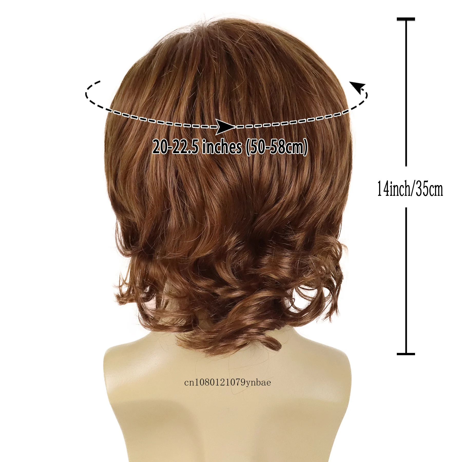 Asian Wigs for Men Synthetic Hair Red Brown Short Wig with Bangs Natural Hairstyles Cosplay Wigs Guys Party Costume Wigs Boy