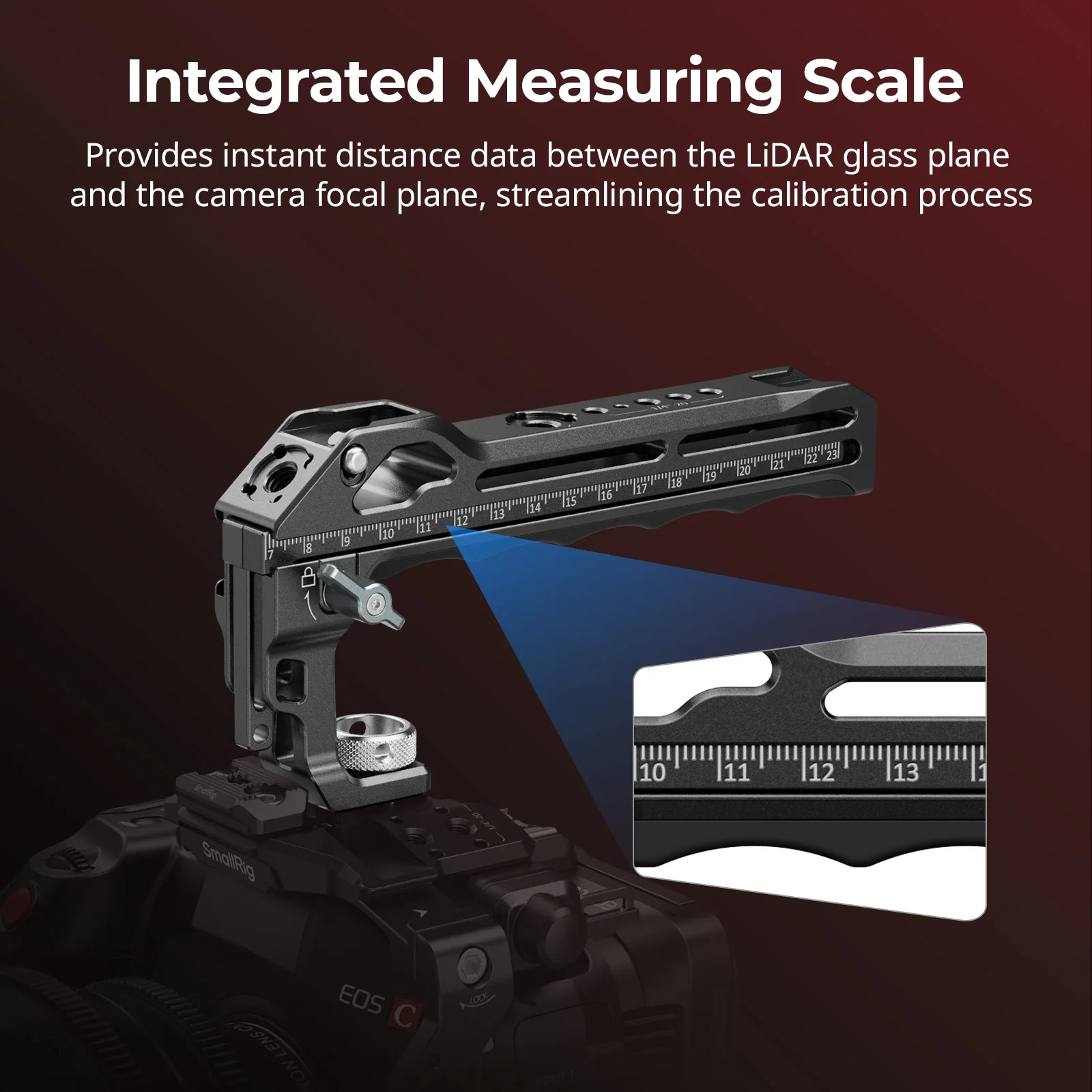 Top Handle for DJI Focus Pro LiDAR with Locking Knob Cold Shoe Built-in Telescop