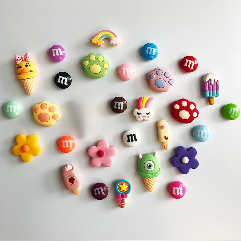 Magnetic fridge magnets magnetic fridge stickers refrigerator decor Cartoon mini magnet refrigerator series set Animal food Christmas refrigerator decoration Home decorative magnet photo wall