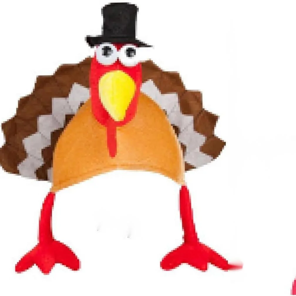 New hot selling shaped fun adult and unisex crazy turkey hat_voghion.com