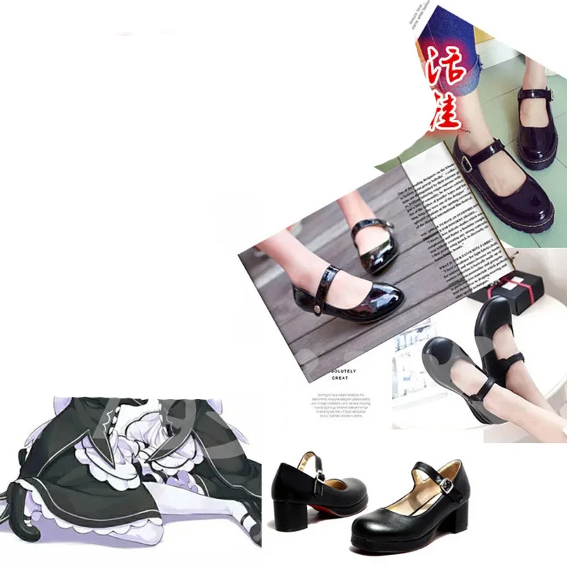 

Bungou Stray Dogs Rem Ram Cosplay Shoes Anime Maid Shoes