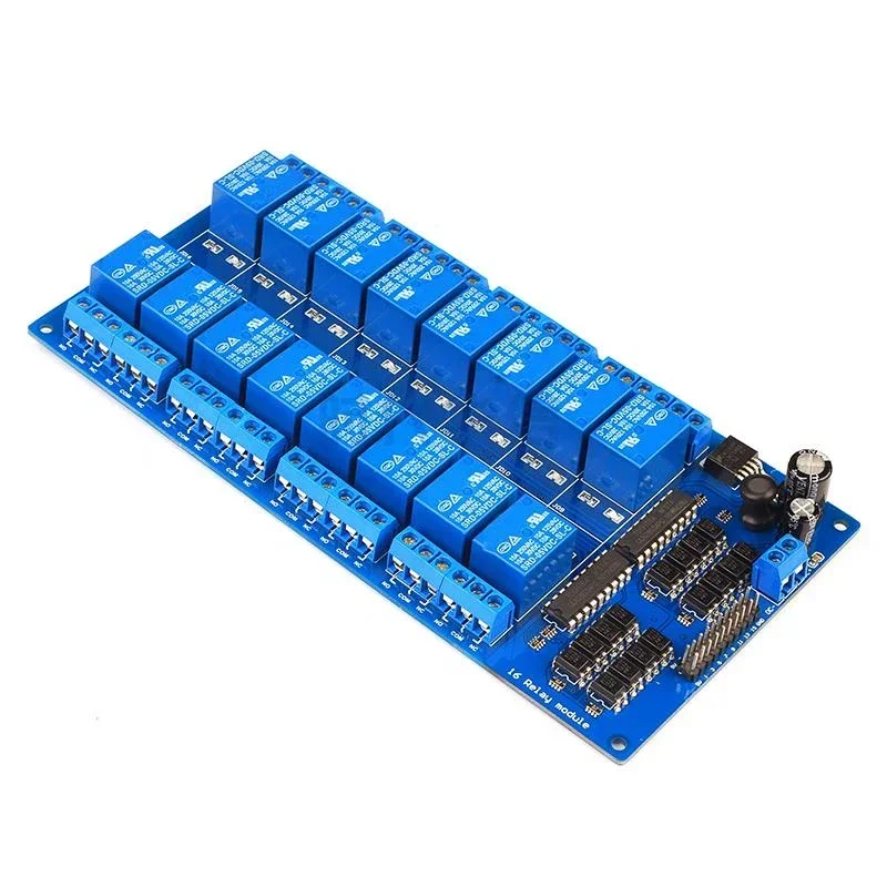 

16 Channel Relay Module Optocoupler Isolation High and Low Level Trigger PLC Control Board 5v 12v Relay Report